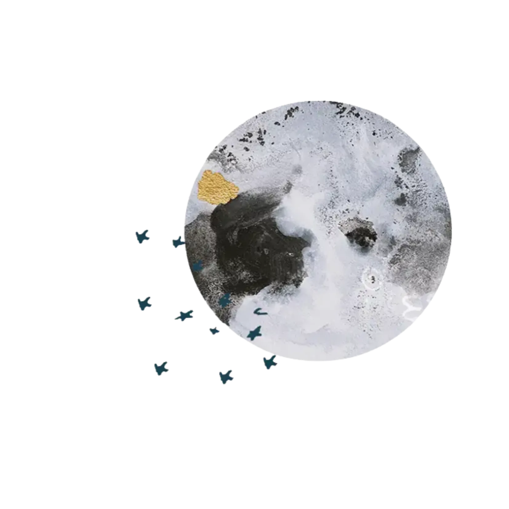 Image of the moon and stars